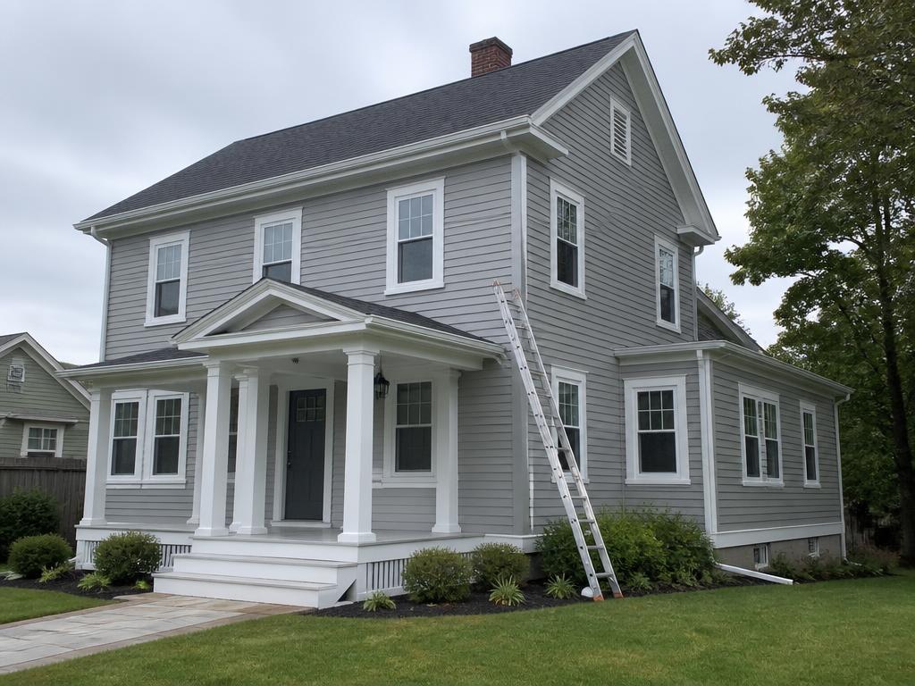 Exterior Painting example in a residential home